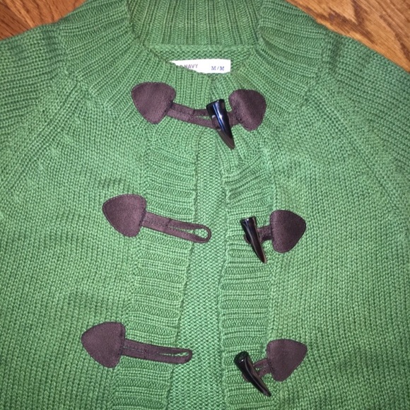 OLD NAVY | Crop Green Sweater Women’s Size Medium - Picture 2 of 2